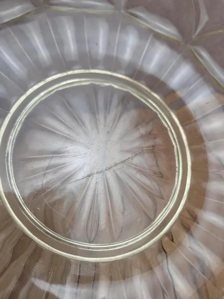 Large antique aurlane glass plate – 31 cm – photo 7